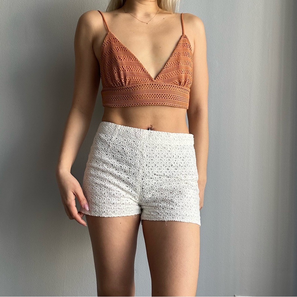 NWOT Alice In the Eve 100% Cotton Bobbin Lace High Rise Shorts